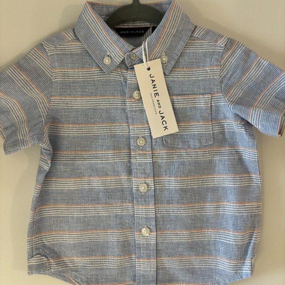 Janie and Jack - brand new baby 6-12m button down - Picture 1 of 3